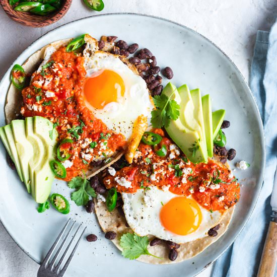 Huevos Rancheros - Recipe photo by The Hungry Cook
