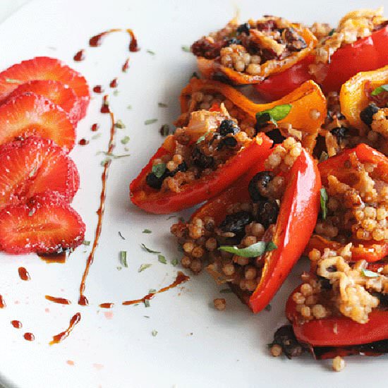 Sweet & Smoky Stuffed Mini Peppers - Recipe photo by VeganVigilante