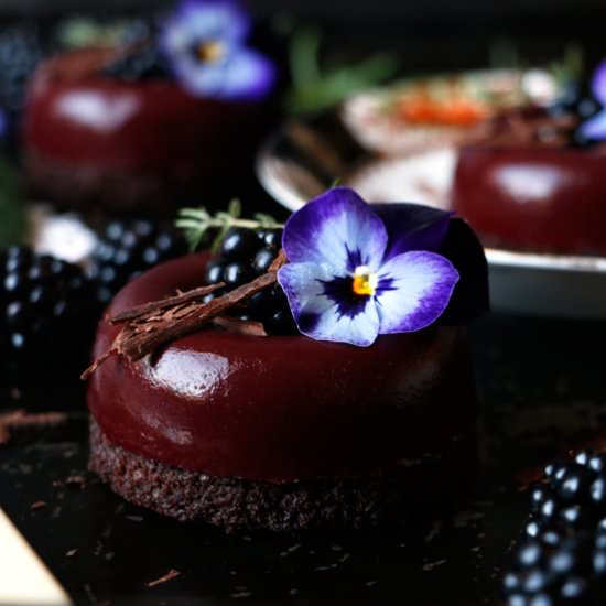 Blackberry Chocolate Savarin - Recipe photo by nirvanacakery