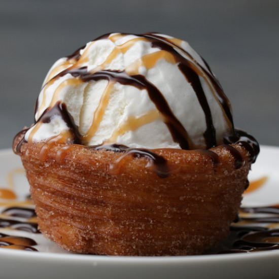 Churro Ice Cream Bowl - Recipe photo by YummyClip