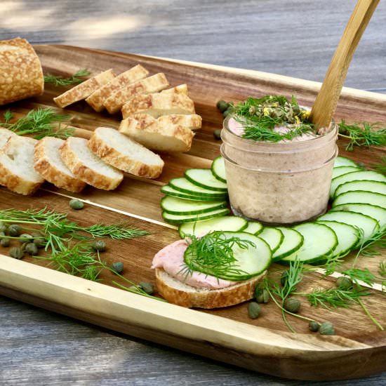 Smoked Sockeye Salmon Spread - Recipe photo by simmerandsauce