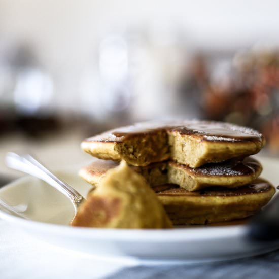 Pumpkin Spice Pancakes - Recipe photo by BoxwoodAvenue
