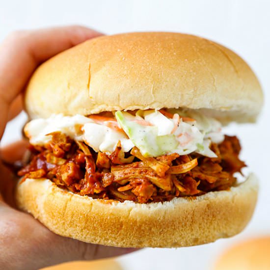 Barbecue Pulled Jackfruit Sandwich - Recipe photo by misspickledplum