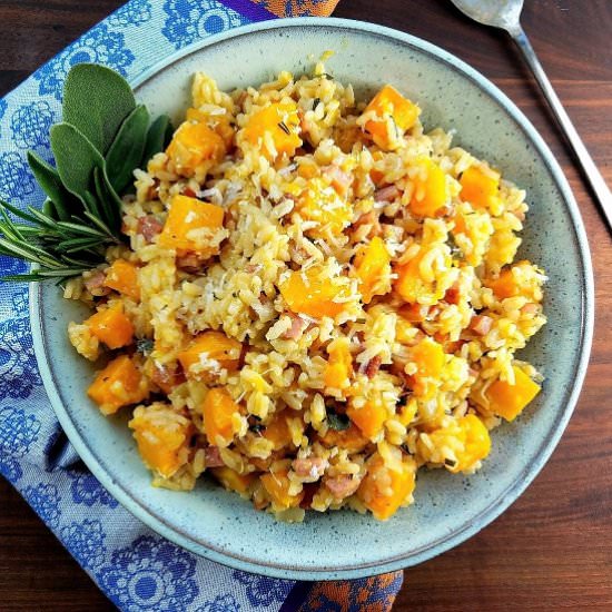 Roasted Butternut Squash Risotto - Recipe photo by Give it Some Thyme