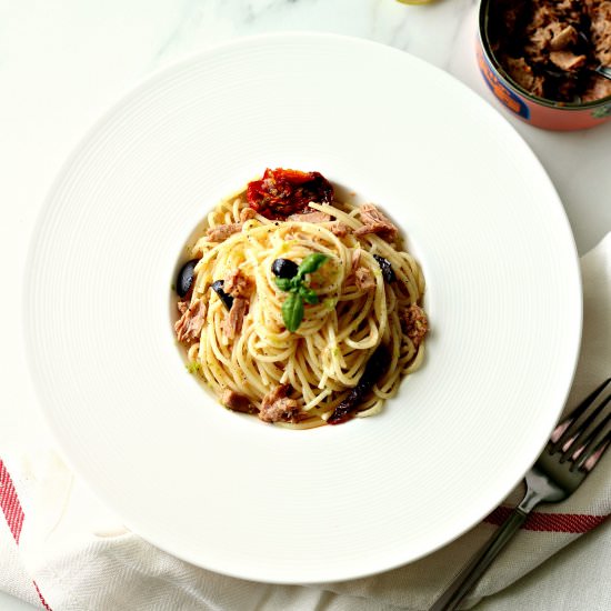 Tuna & Lemon Spaghetti - Recipe photo by ruchikrandhap