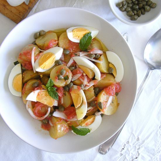 Ensalada de Patatas y Alcaparras/Potato Salad - Recipe photo by Cogollos de Agua