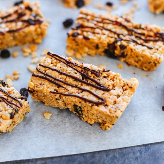 Peanut Butter Protein Bars - Recipe photo by katerinaseigel