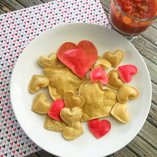 Heart Shaped Tortilla Chips - Recipe photo by SheSaved