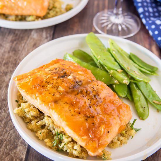 Easy Apricot Glazed Salmon - Recipe photo by muttandchops
