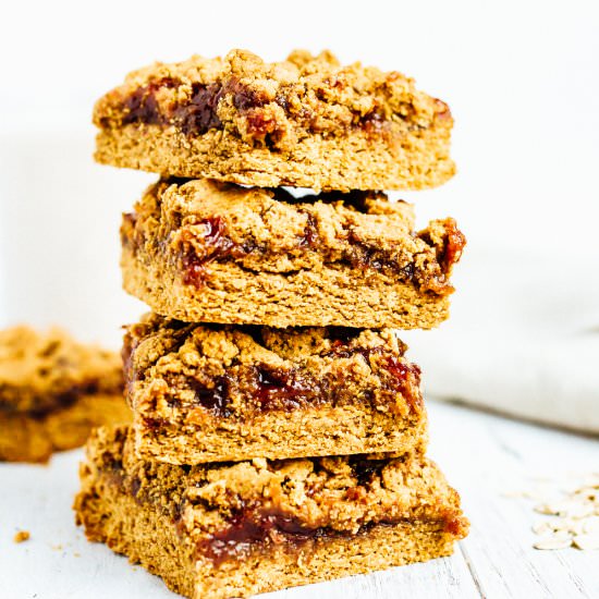PB&J Bars - Recipe photo by eatingbirdfood