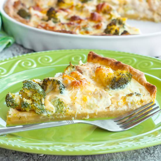 Quiche with Chicken and Broccoli - Recipe photo by lesyasha