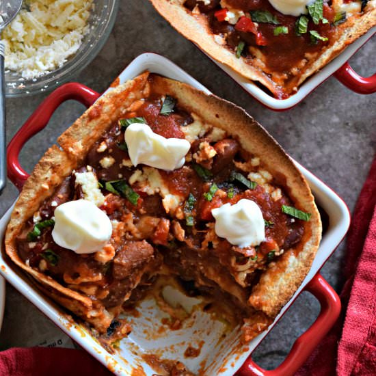 Kidney Beans Enchilada Casserole - Recipe photo by Cookilicious