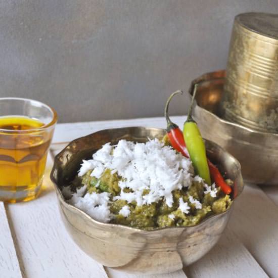 Shim Bhorta – Mashed Snow Peas - Recipe photo by myfridayfoodswings
