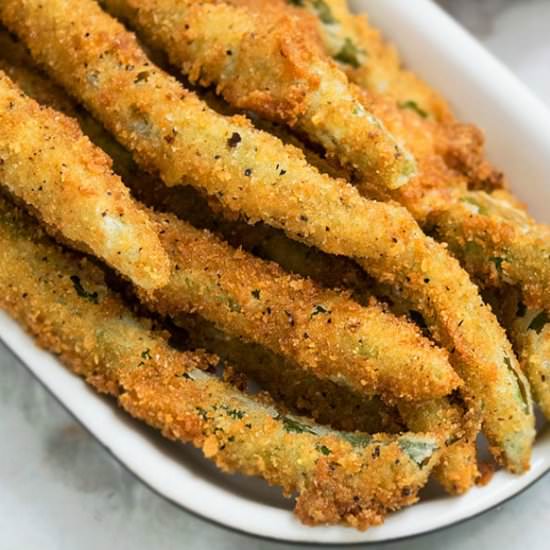 Crispy Fried Green Beans - Recipe photo by Cakewhiz