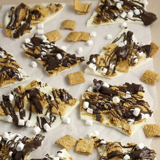 White Chocolate S'Mores Bark - Recipe photo by TheToastyKitchen