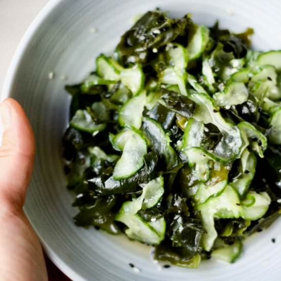 Cucumber Wakame Salad - Recipe photo by YangsNourishingKitchen