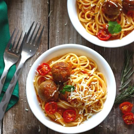 Easiest Spaghetti and Meatballs - Recipe photo by Funfoodandfrolic