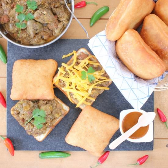 Peri-Peri Chicken Liver Vetkoek - Recipe photo by 5Flavours