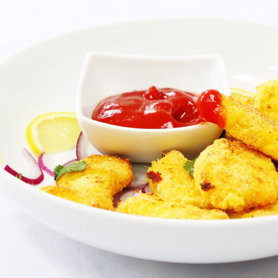 Polenta Crusted Chicken - Recipe photo by Searchingforspice
