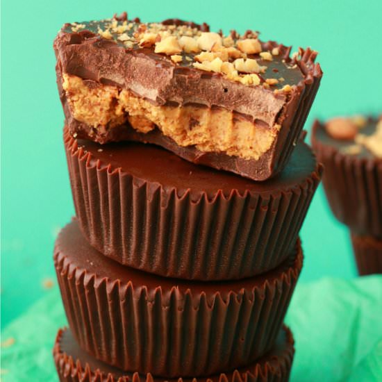 Vegan Almond Butter Cups - Recipe photo by lovingitvegan