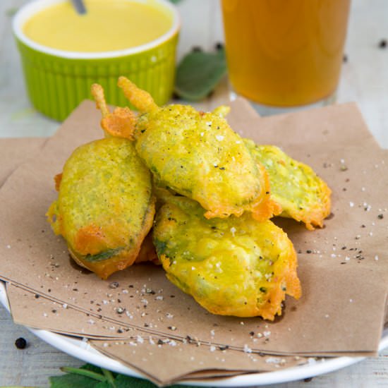 Fried Sage with Beer Batter - Recipe photo by Philosokitchen