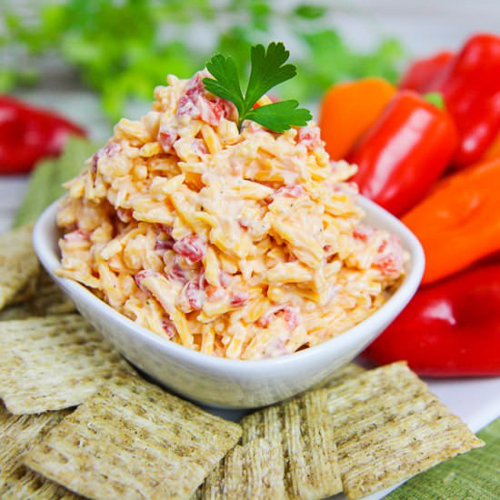 Lightened-Up Pimento Cheese - Recipe photo by RunninginaSkirt