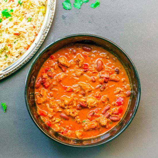 One-Pot Chicken Chilli Con Carne - Recipe photo by dimpieekitchen