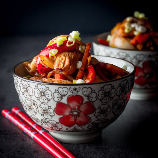 Quick Black Bean Chicken Stir Fry - Recipe photo by Brian Jones