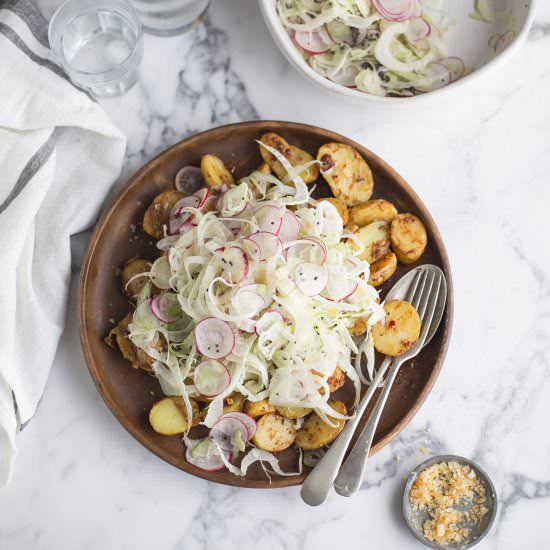 New potato salad with fennel - Recipe photo by drizzleanddip