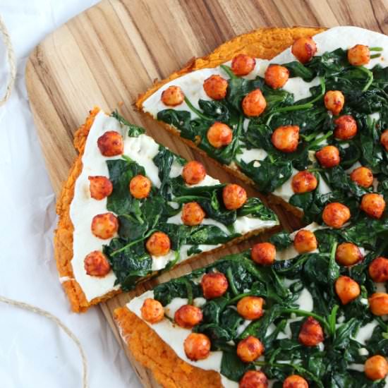 Veggie Sweet Potato Crust Pizza - Recipe photo by Dels cooking twist