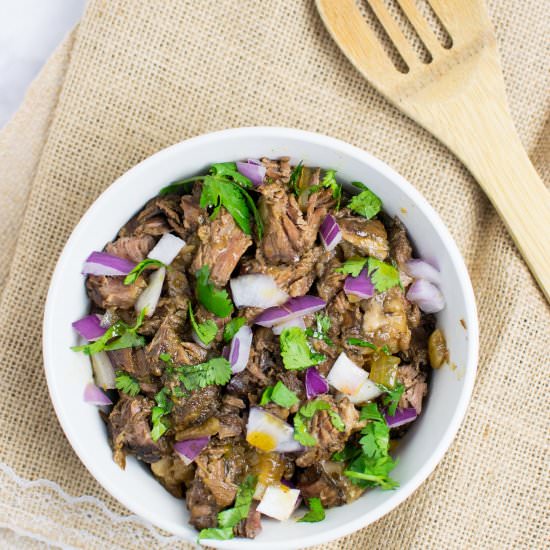 Slow Cooker Beef Barbacoa - Recipe photo by tabithatalksfood