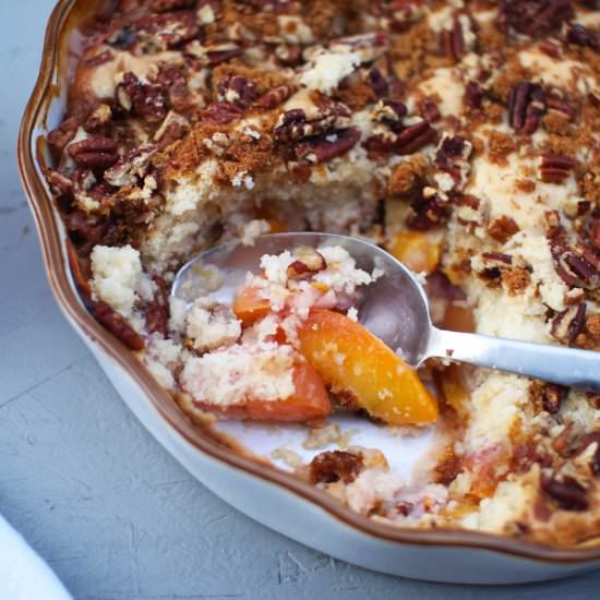Peach Cobbler - Recipe photo by Sneaky Mommies