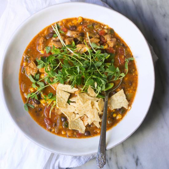 Chicken, Poblano & Sweet Corn Soup - Recipe photo by the_gourmet_RD