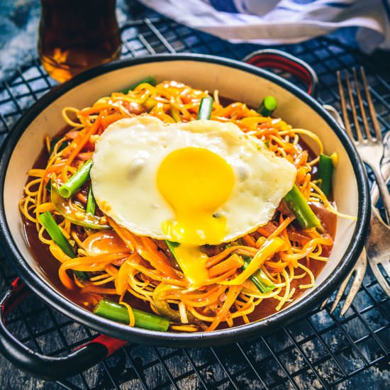 Veg American Chop Suey - Recipe photo by Whiskaffair
