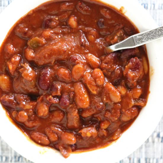 Spicy Three Bean Venison Chili - Recipe photo by Buy This Cook That