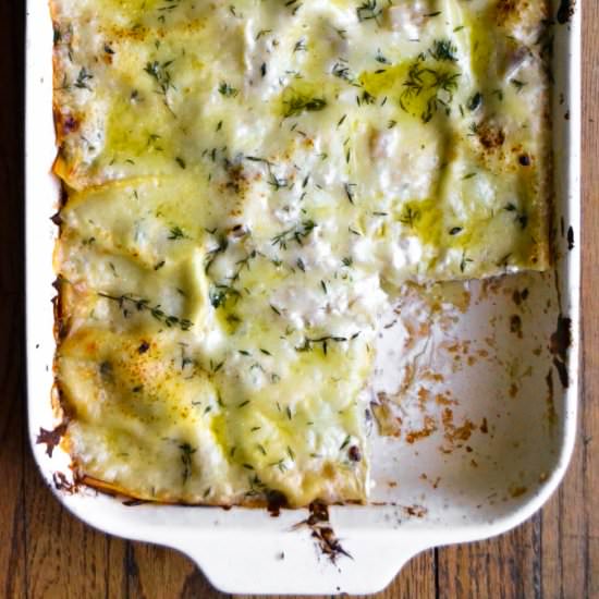 White Mushroom Lasagna - Recipe photo by theviewfromgreatisland