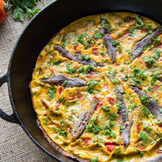 Anchovy Frittata - Recipe photo by ItalianRecipeBook