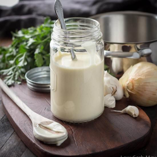 Creamy Low Carb Alfredo Sauce - Recipe photo by lowcarbmaven