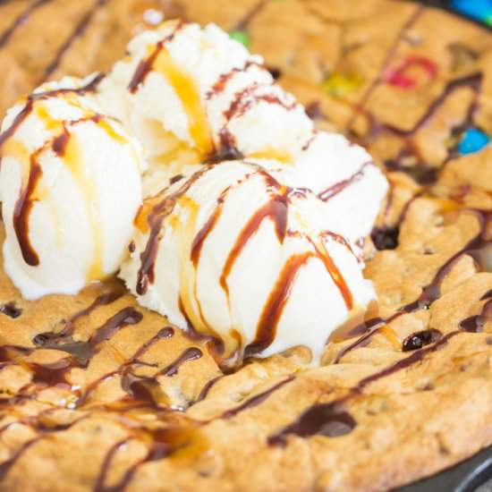 Chocolate Chip Skillet Cookie - Recipe photo by thegoldlininggirl