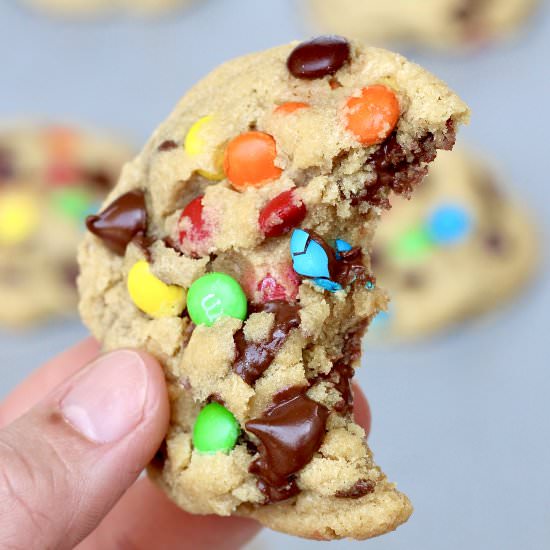 M&M Chocolate Chip Pudding Cookies - Recipe photo by thebakermama