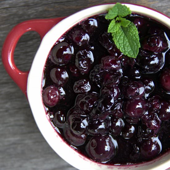Maine Wild Blueberry Maple Syrup - Recipe photo by danid320