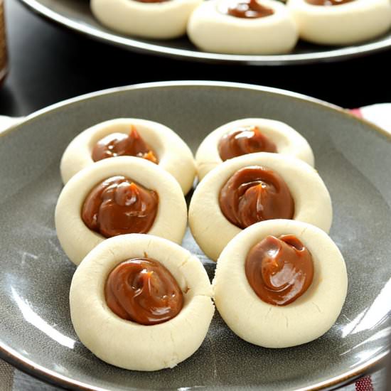 Dulce De Leche Thumbprint Cookies - Recipe photo by ruchiskitchen