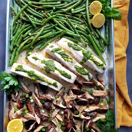 Sheet Pan Roasted Halibut - Recipe photo by Give it Some Thyme