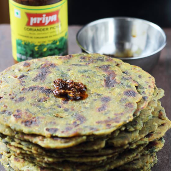 Palak Thepla: Spinach Indian Bread - Recipe photo by Shweta_mt