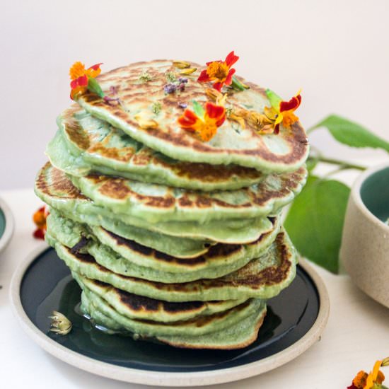 American spirulina oat pancakes - Recipe photo by Caroline_Vass