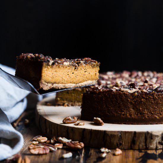 Chai Gluten Free Pumpkin Cheesecake - Recipe photo by foodfaithfitness
