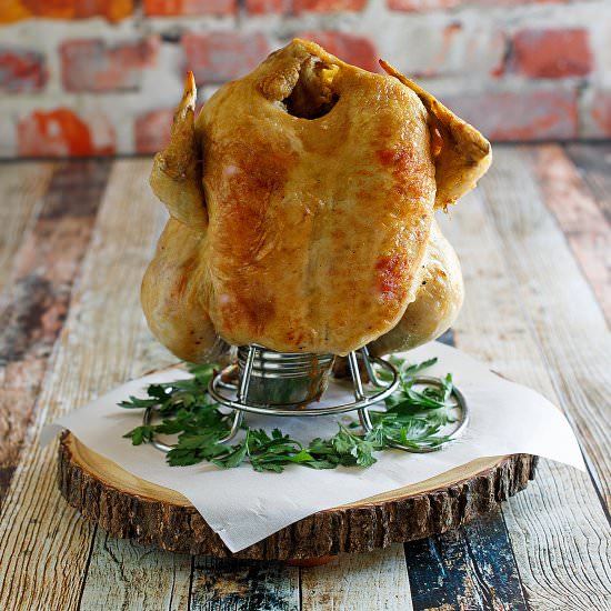 Juicy Beer Can Chicken - Recipe photo by tiffanybendayan