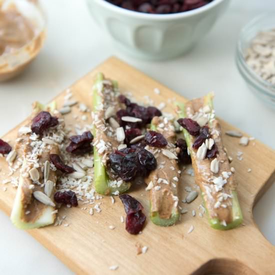 Fancy Pants Ants on a Log - Recipe photo by thrivingonpaleo