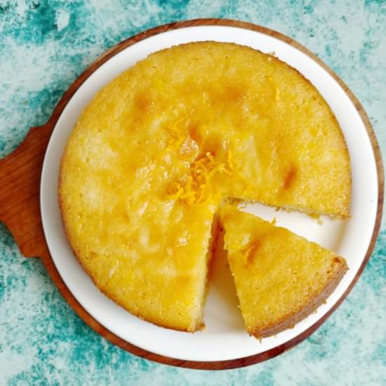 Orange syrup semolina cake - Recipe photo by Flours n frostings