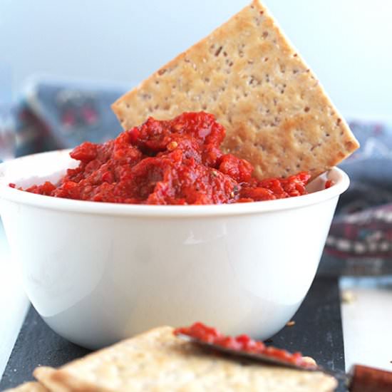 Hot Ajvar: A Dish from the Balkans - Recipe photo by VeganVigilante